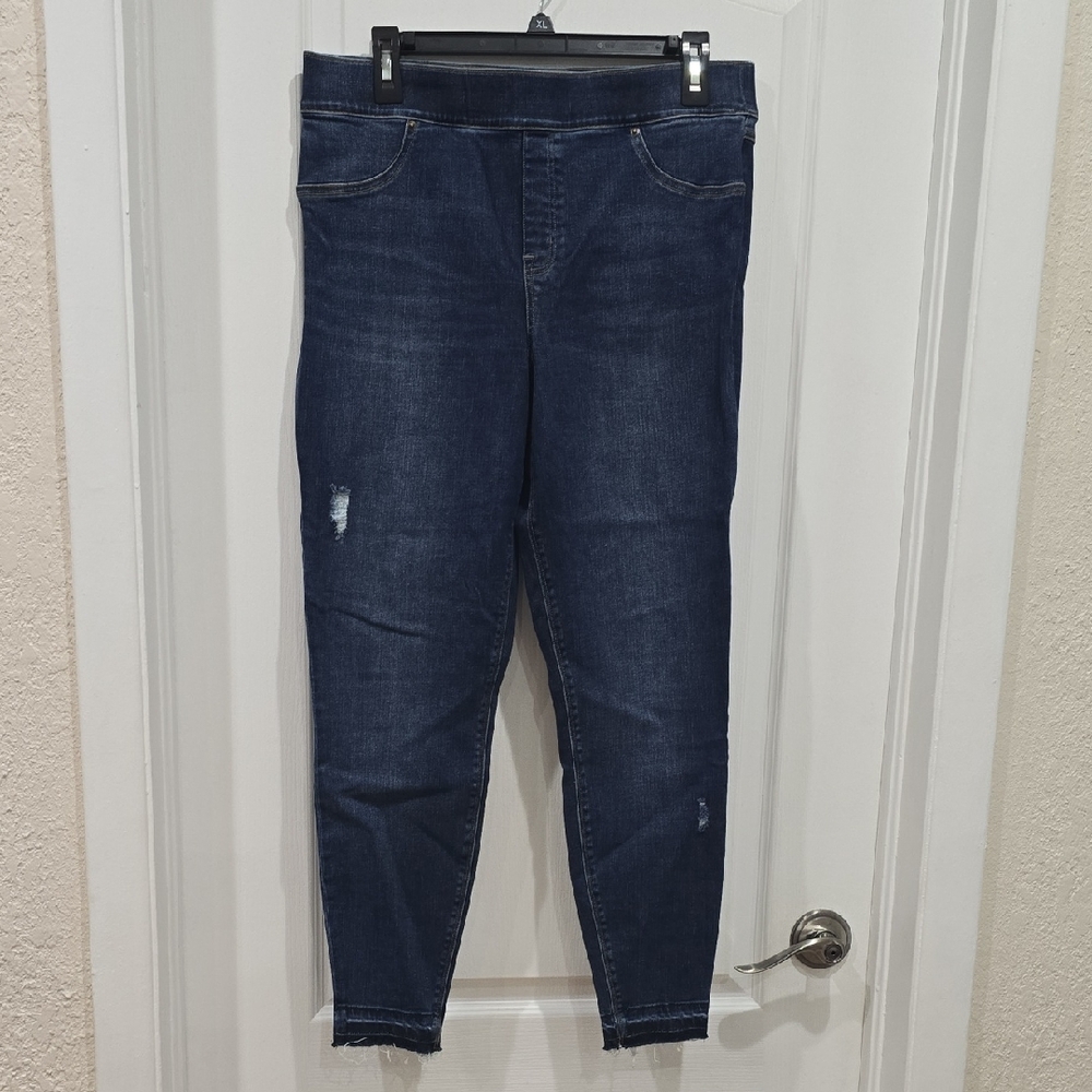 SPANX Women's Dark Blue Skinny Jeans